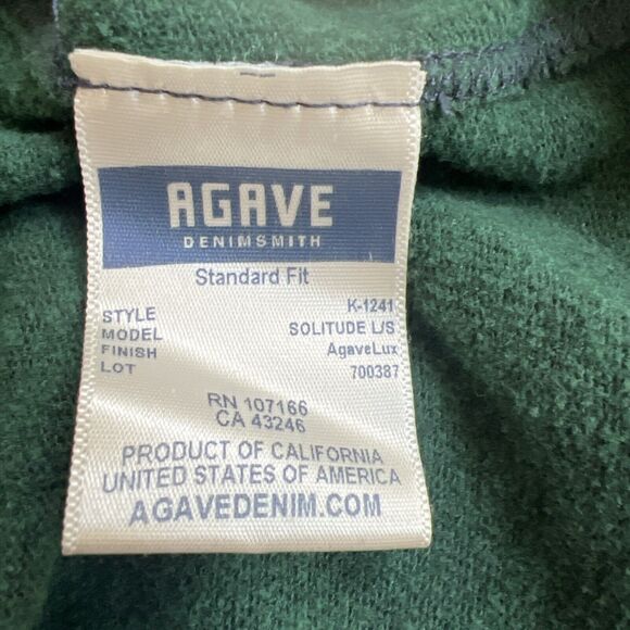 Agave Shirt Mens XXL Forest Green Solitude Agave Lux Camp Outdoor Hike USA Made - Picture 7 of 7
